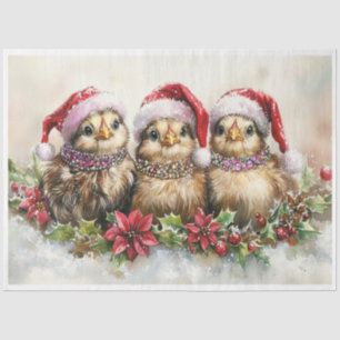 Baby Christmas Chicks Tissue Paper
