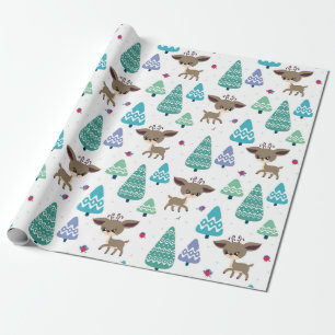 Baby Christmas Deer Wrapping Paper