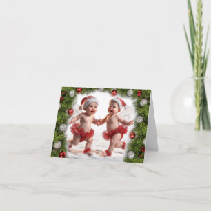 Baby Christmas Fairies Christmas Card