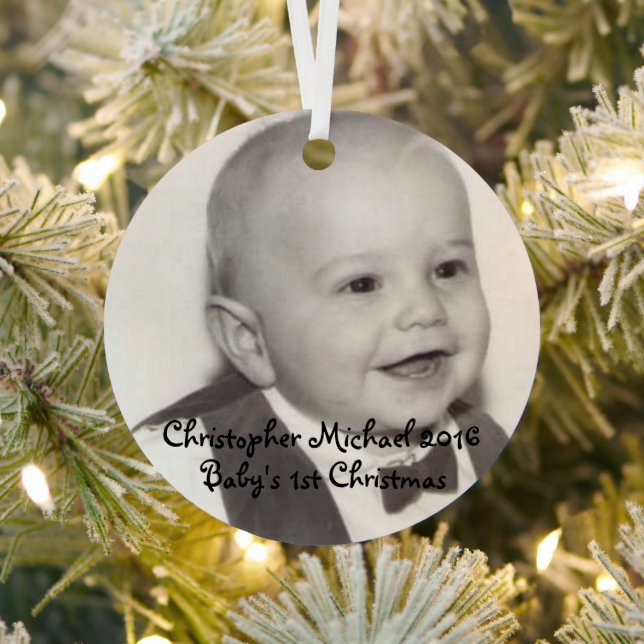 Baby Christmas Metal Tree Decoration (Insitu)