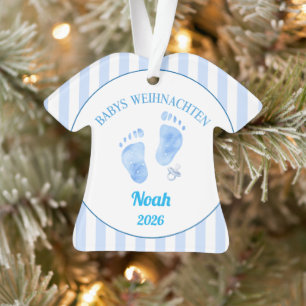 Baby Christmas Ornament, Boy Ornament