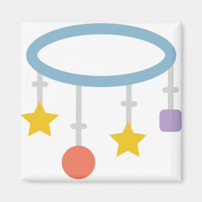 baby circle mobile magnet (Front)