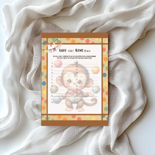 Baby Circus_  Baby Girl Name Race Game Custom Letterhead