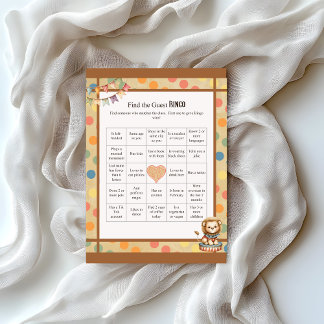 Baby Circus_ Baby Guest Bingo Custom Letterhead
