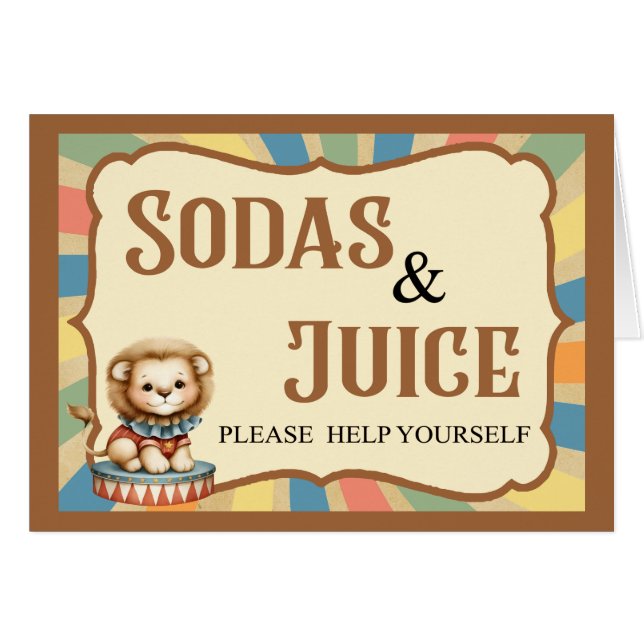Baby Circus_ Drinks Card (Front Horizontal)