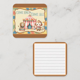 Baby Circus Enclosure Card