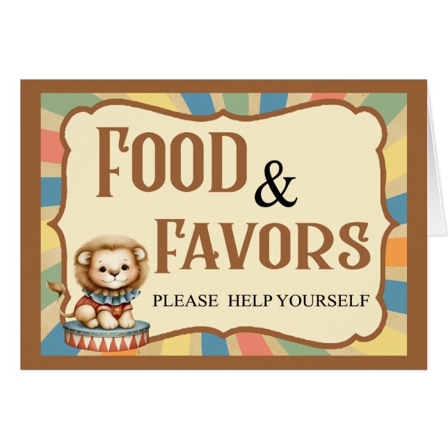 Baby Circus _Food Card (Front Horizontal)
