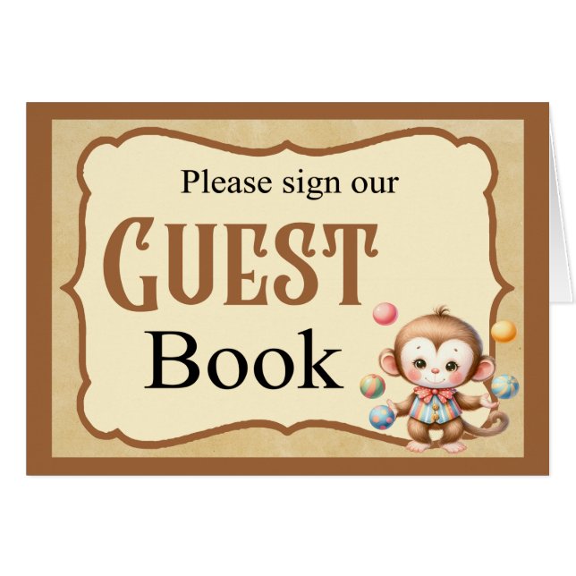 Baby Circus_ Guestbook Card (Front Horizontal)