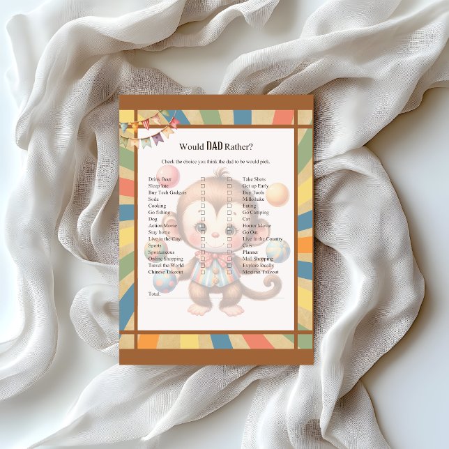 Baby Circus_ Would Dad Rather Custom Letterhead (Creator Uploaded)