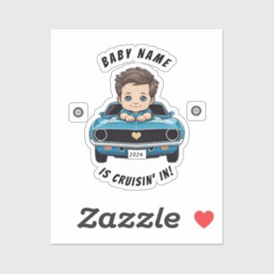 Baby Classic Race Car Theme Sticker