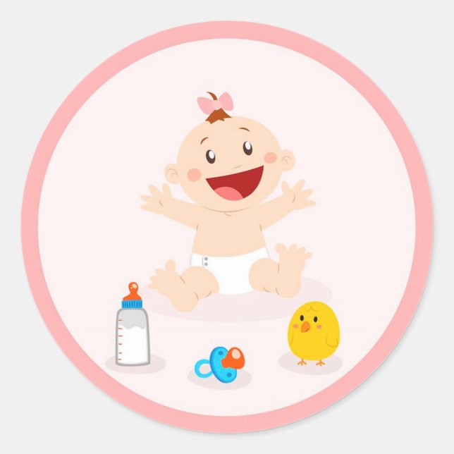 Baby Classic Round Sticker (Front)