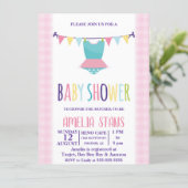 Baby Clothes Baby Shower Invite (Standing Front)