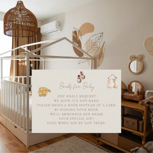 Baby Clothes Cream Twins Shower Books for Baby Enclosure Card