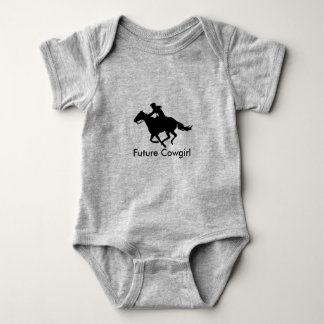 Baby Clothes Future Cowgirl Western Barrel Racer Baby Bodysuit
