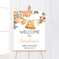 Baby Clothesline Orange Fruit Baby Shower Welcome
