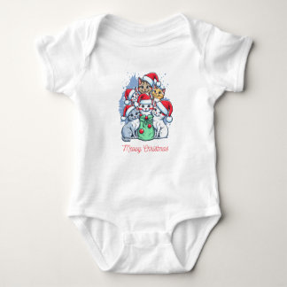 Baby Clothing Merry Christmas Christmas Christmas Baby Bodysuit
