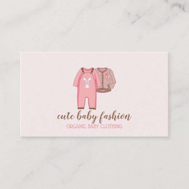Baby Clothings Business Card (Front)