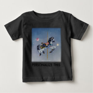 Baby Clothings - Grey Mare Carousel Horse T-Shirt