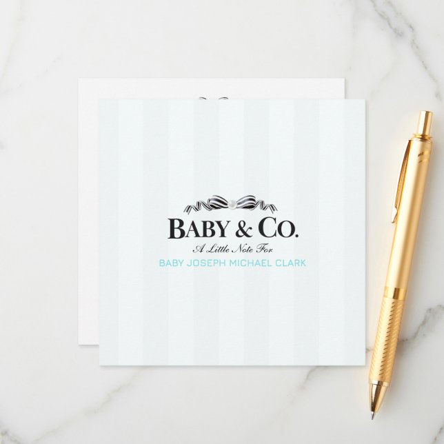 Baby & Co  Advice Card (Front/Back In Situ)