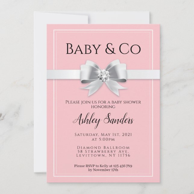 Baby & Co Baby Shower Invitation (Front)