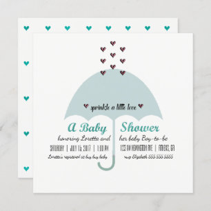 BABY & CO Blue And Pink Baby Shower Sprinkle Party Invitation