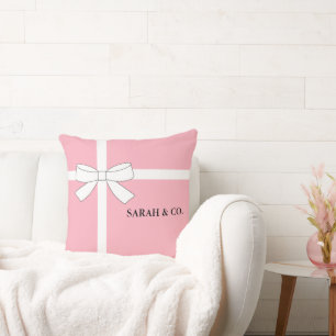 BABY & CO Pink and White Baby Room Decor Cushion