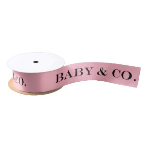 BABY & CO Pink Girl Baby Shower Sprinkle Party Satin Ribbon