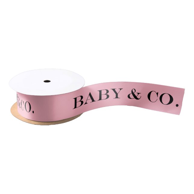 BABY & CO Pink Girl Baby Shower Sprinkle Party Satin Ribbon (Spool)