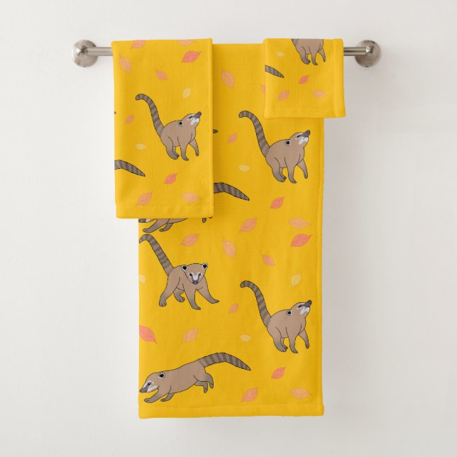 Baby Coatis Bath Towel Set (Insitu)