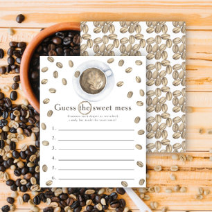 Baby coffee baby shower Guess the sweet mess game