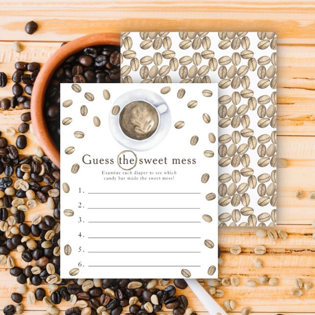 Baby coffee baby shower Guess the sweet mess game (Creator Uploaded)