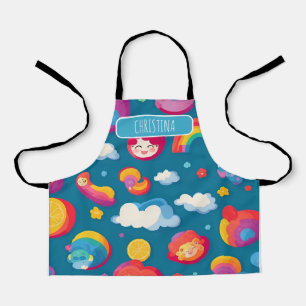 Baby  Colourful Personalised Pattern Apron