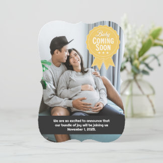 Baby Coming Soon Pregnancy Announcement