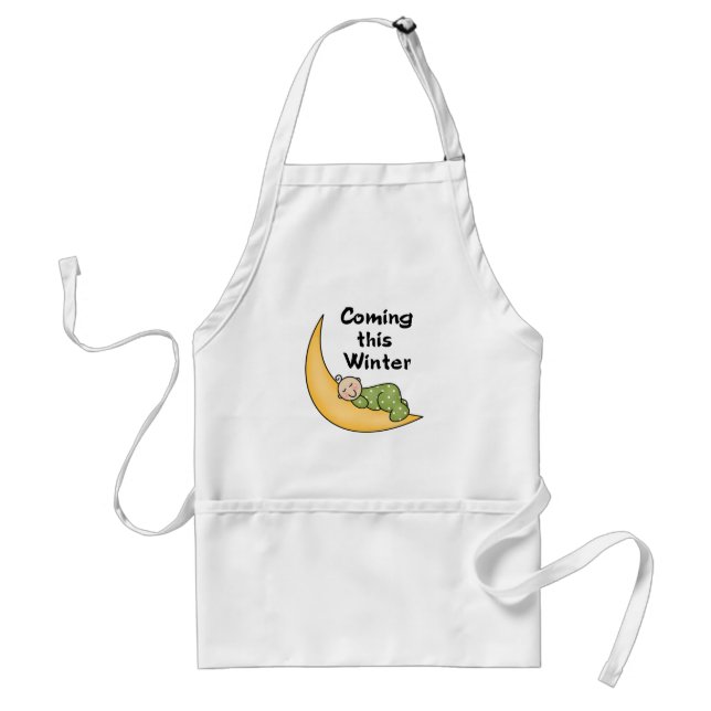 Baby Coming This Winter Standard Apron (Front)