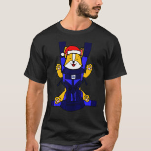 Baby Corgi Santa Funny Cute Dog Mum Dad Christmas T-Shirt