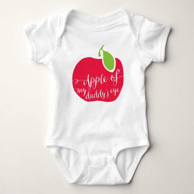 Baby Cotton "Apple of My daddy's Eye Bodysuit (Front)