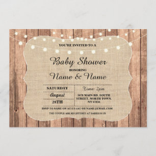 Baby Couple's Shower I DO BBQ Chalkboard Invite