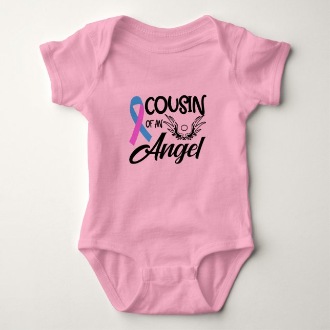 Baby Cousin of Angel Adorable Baby Gifts Baby Bodysuit (Front)