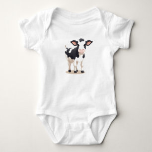 Baby Cow, Calf, Calves, Farm Animal  Bodysuit