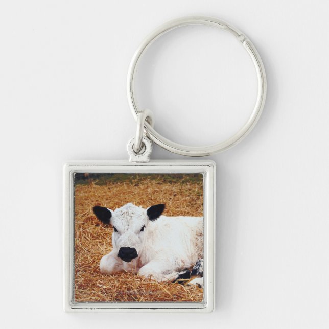 Baby Cow, Calf Key Ring (Front)