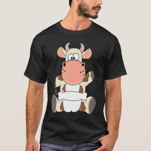 Baby Cow Calf With Diapers T-Shirt