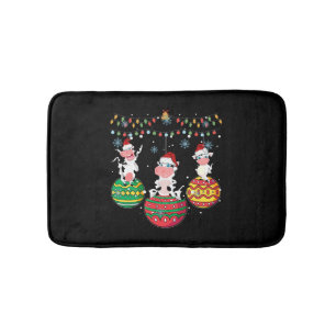 Baby Cow Christmas Bath Mat