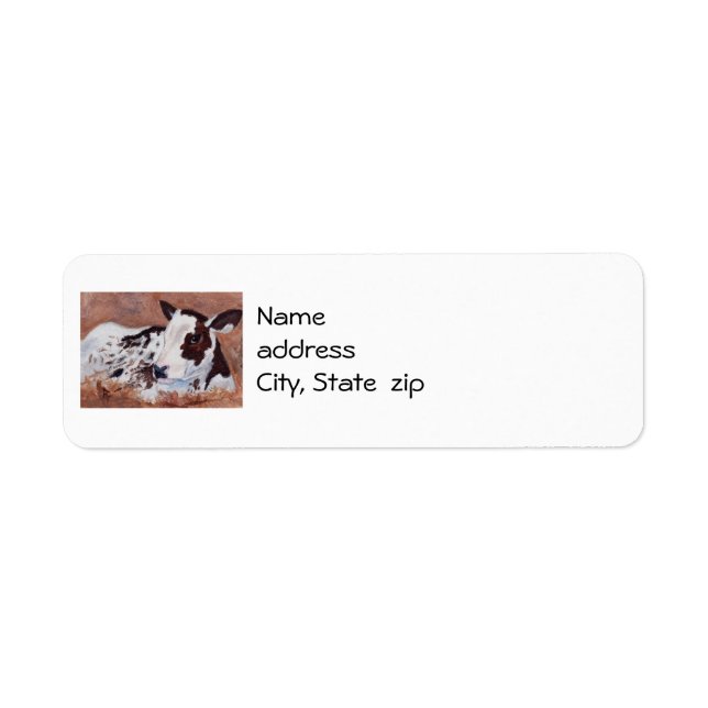 Baby Cow Return Address Labels (Front)