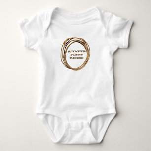 Baby Cowboy/Cowgirl Lariat First Rodeo Bodysuit
