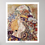 Baby Cradle By Klimt Gustav Poster<br><div class="desc">Baby Cradle By Klimt Gustav
Baby Cradleis A Work Of The Famous Artist,  Klimt Gustav. Drawn around 1917-1918 Using  Català: Oli Sobre Llenç,  Oil On Canvas,   Technique and is located now at  Private Collection,   .  
 
 Visit Our Store,  Zazzle.Com/Artcollection For More Franko-Flämischer Meister Art Masterpieces.</div>