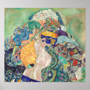 Baby (Cradle) - Gustav Klimt Fine Art Poster