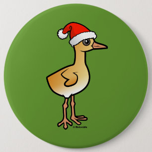 Baby Crane Santa 6 Cm Round Badge