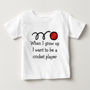 Baby cricket player   Cute newborn gift Baby T-Shirt