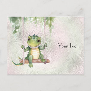 Baby Crocodile Postcard
