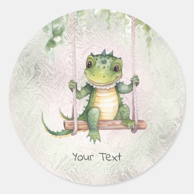 Baby Crocodile Sticker (Front)